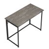 Techni Mobili Space Saving Folding Desk - Grey - as Pic