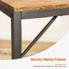 Modern Simple Style Home Office Writing Desk with 2-Tier Drawers Storage,Black Rustic,47IN - as Pic