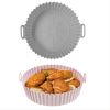 1/2pcs Air Fryer Silicone Pot; Reusable Air Fryer Liners; Silicone Air Fryer Basket; Food Safe Air Fryer Accessories - 1PCS Light Blue