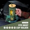 Glass Tumbler With Lid And Straw, 46 Oz Iced Coffee Cup With Handle, Glass Water Bottles With Silicone Sleeve, Glass Cup With Straws - Black