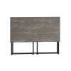 Techni Mobili Space Saving Folding Desk - Grey - as Pic